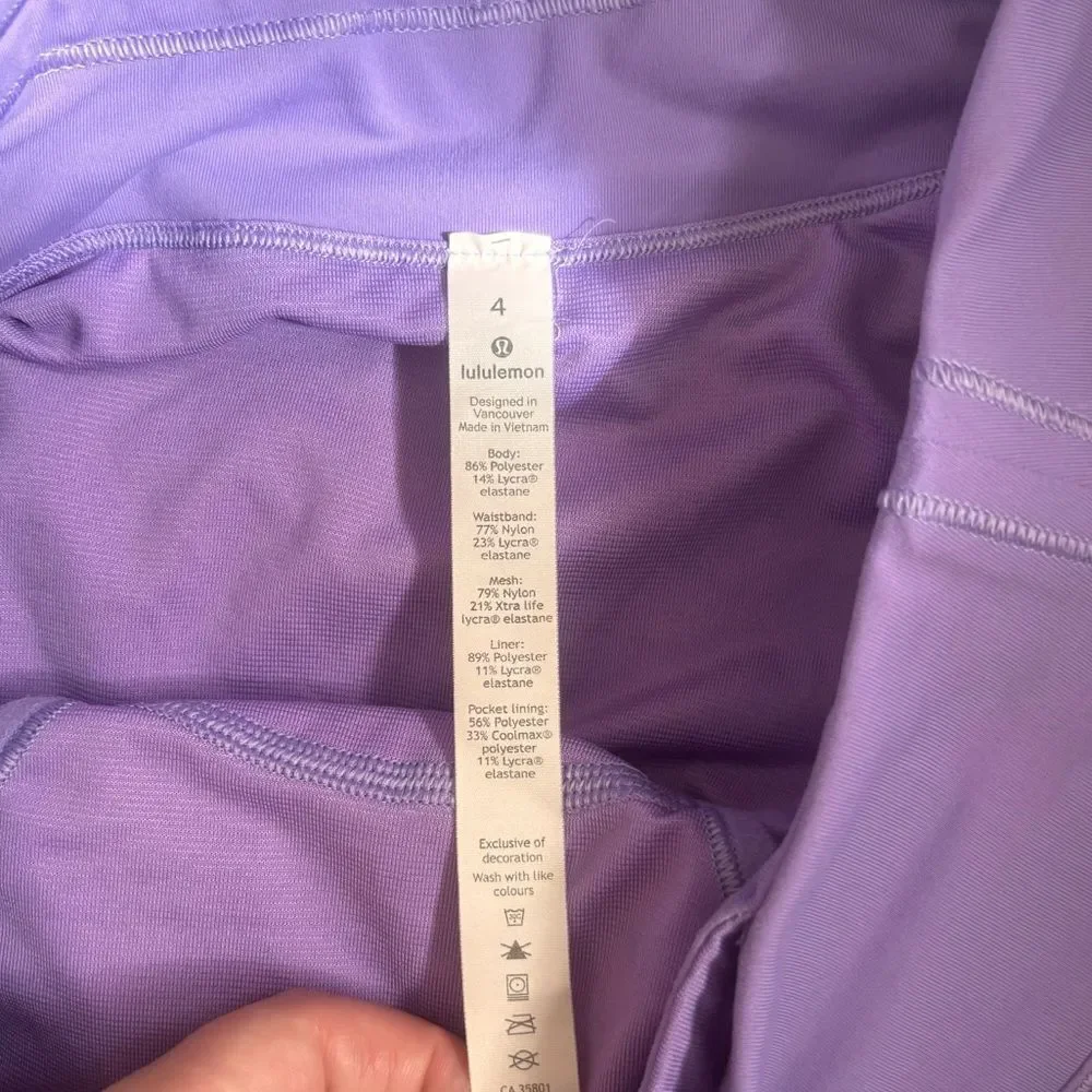 Lululemon Attack The Track Short 4" in 
Enchanted Iris Size 4 - Picture 5 of 11
